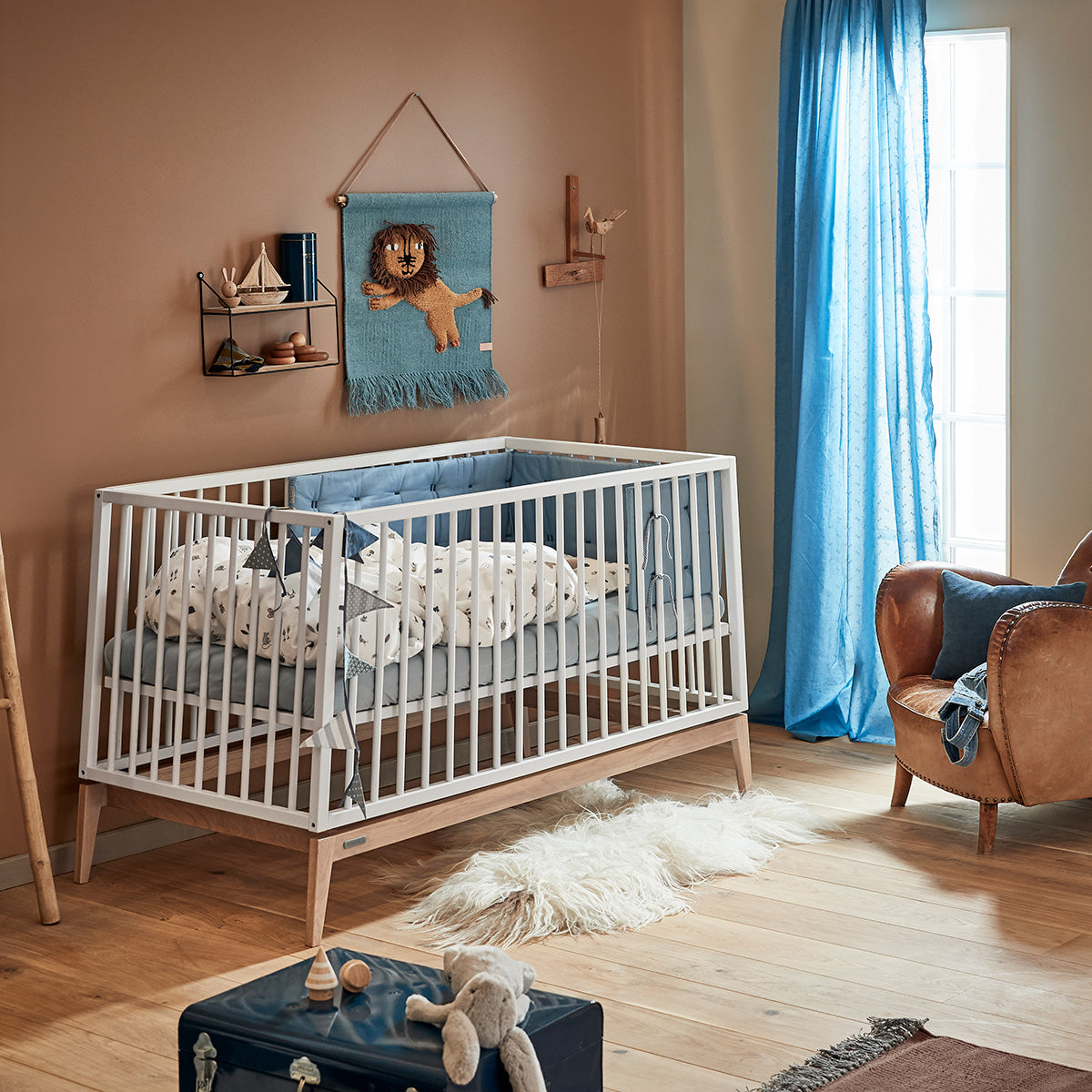 leander-luna-babybett-140x70cm-white-oak image 1