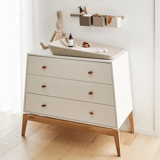 leander-luna-kommode-white-oak-mit-3-schubladen image 1
