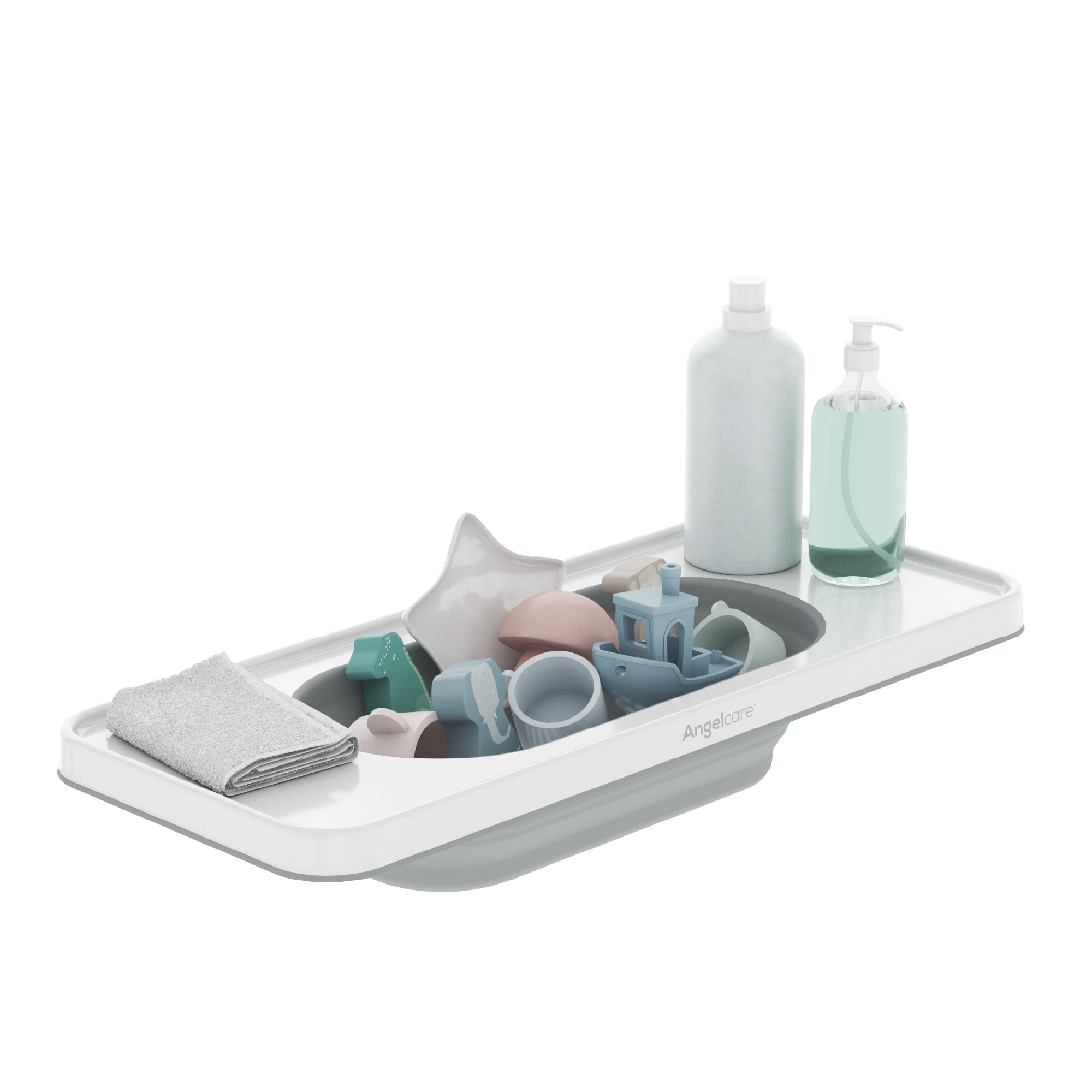angelcare-badewannenablage-organizer-ausklappbarer-rutschfester-korb image 2
