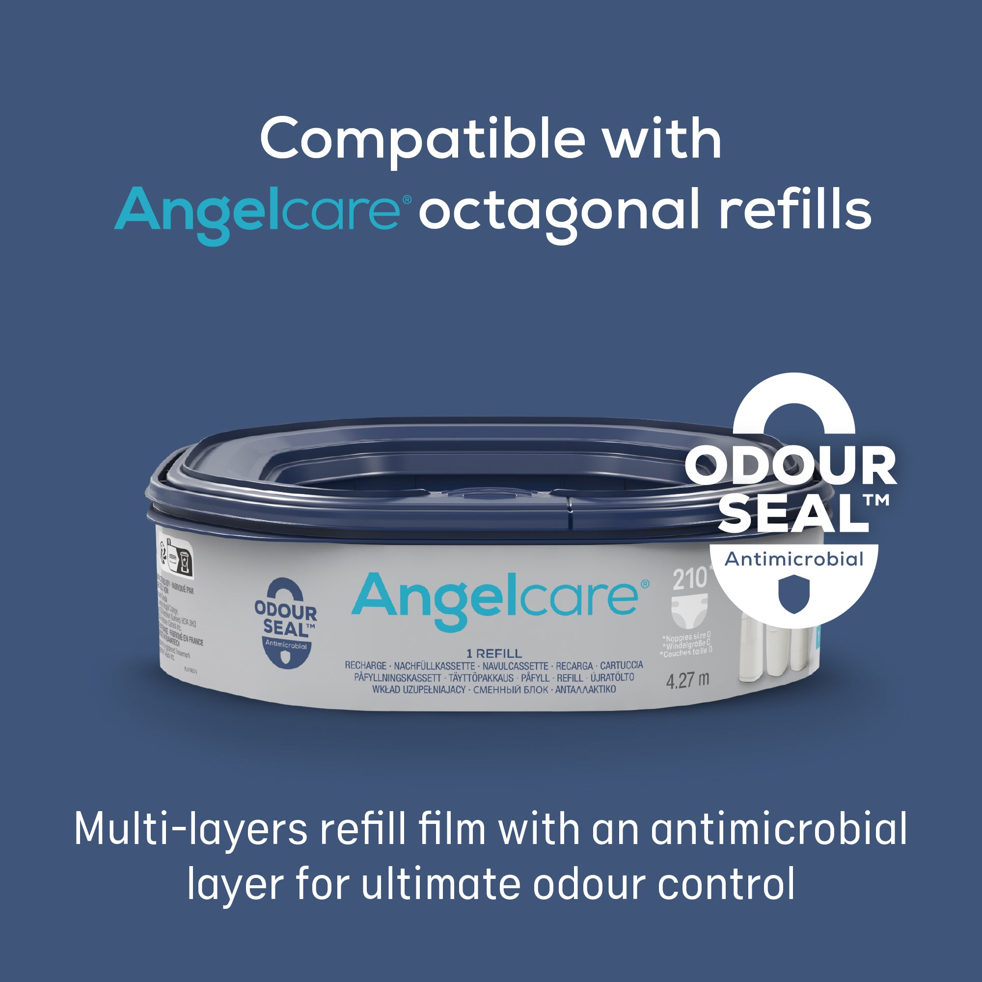 angelcare-classic-xl-windeleimer-mit-achteckiger-nachf-llkassette image 7