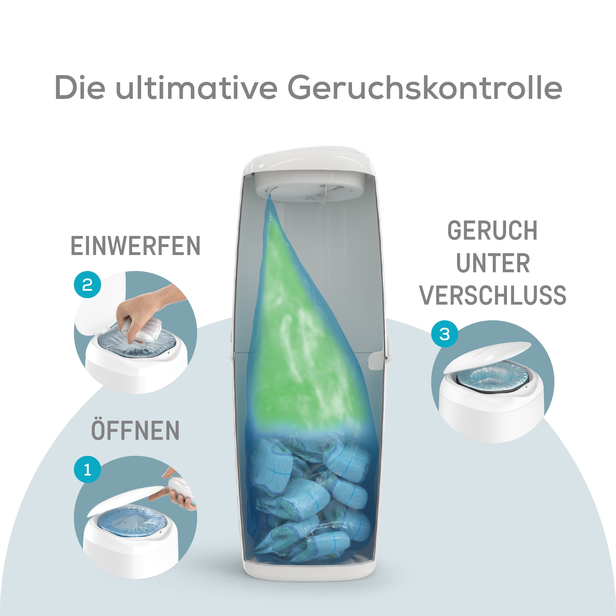 angelcare-classic-xl-windeleimer-mit-achteckiger-nachf-llkassette-bis-210-windel image 4