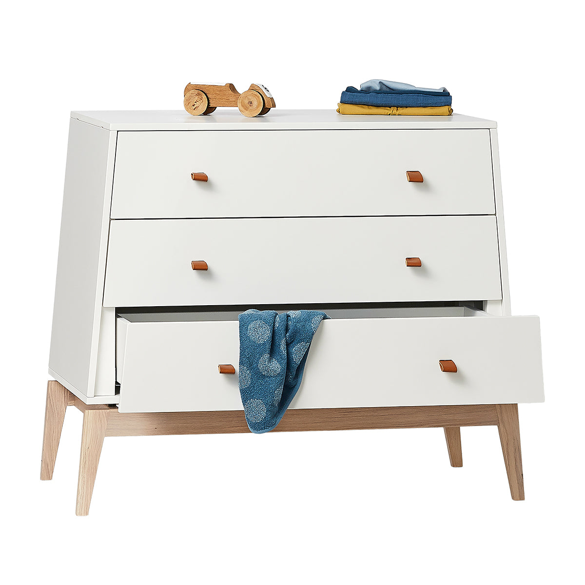 leander-luna-kommode-white-oak-mit-3-schubladen image 3