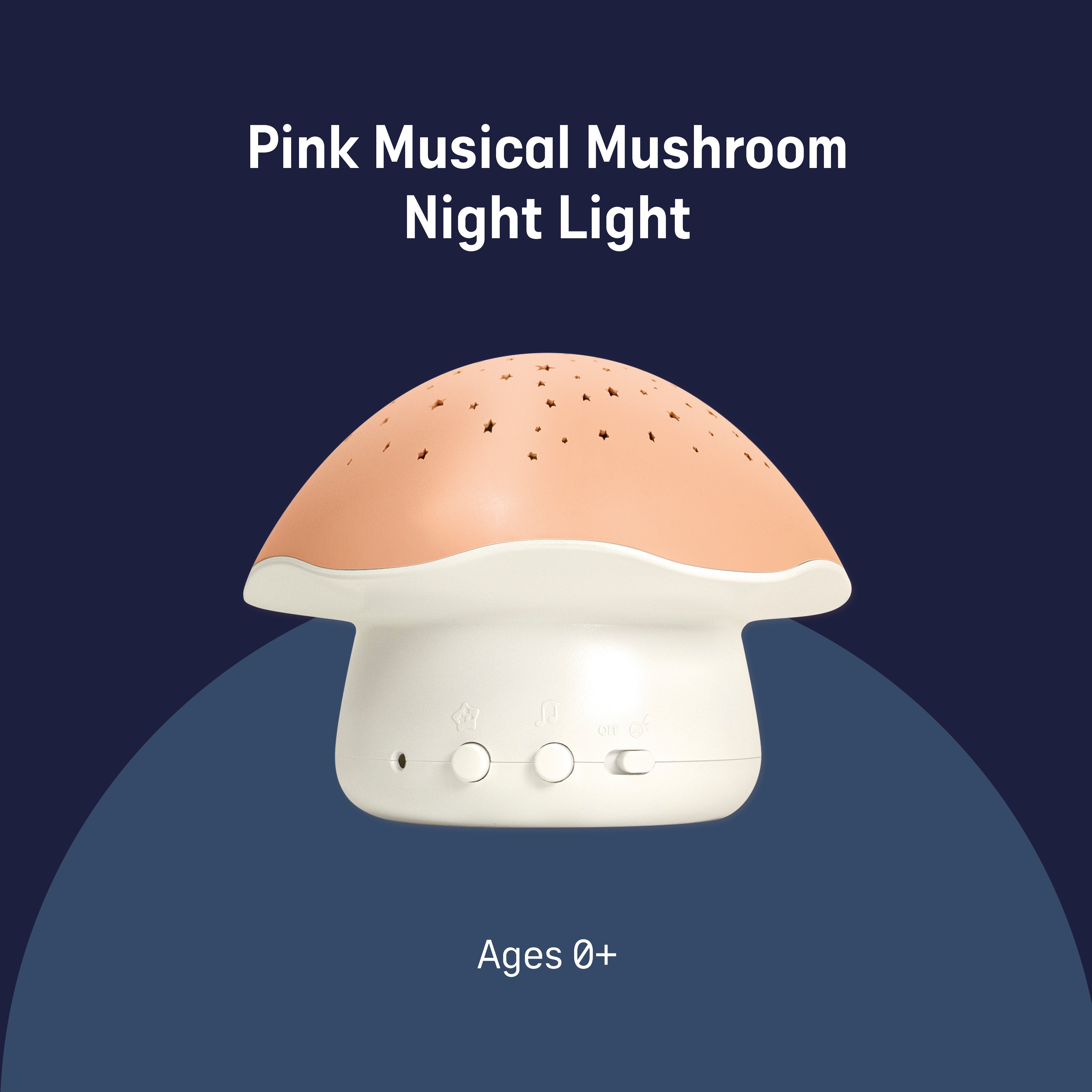 angelcare-pink-musical-mushroom-night-light-nachtlicht-projektor-mit-musik image 2