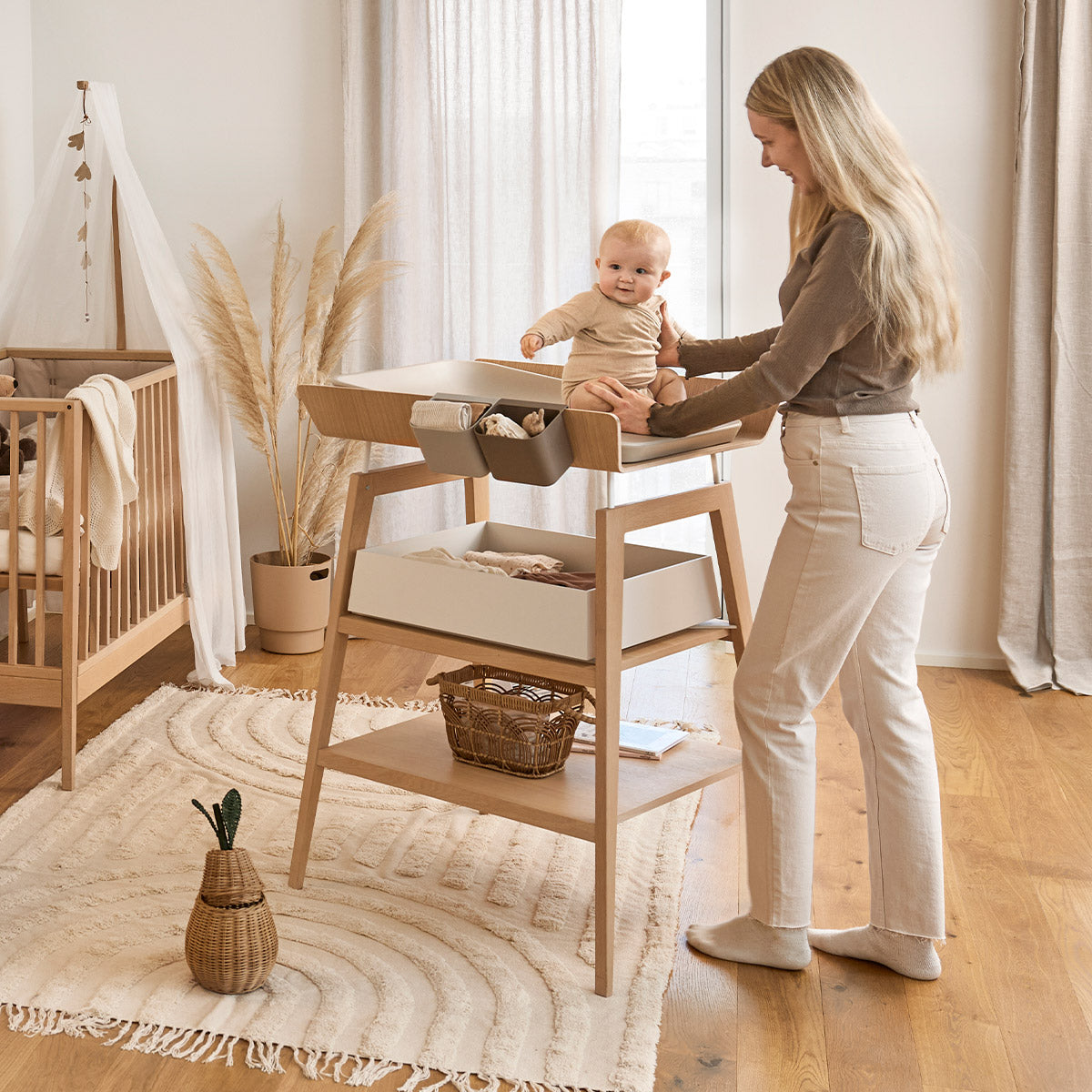 leander-linea-wickeltisch-schublade-white image 6