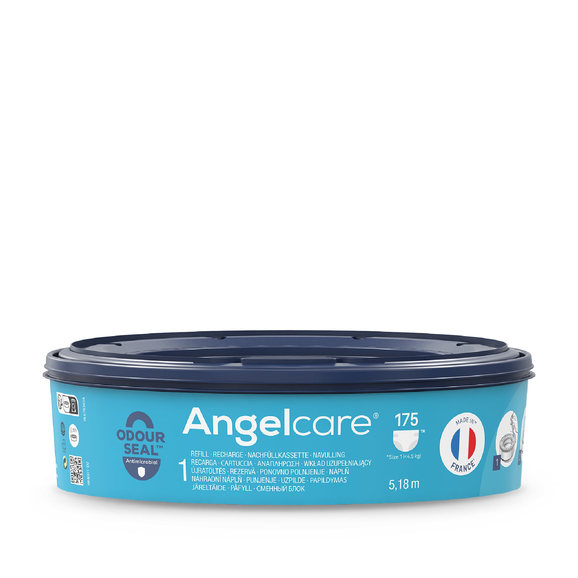 angelcare-round-nachf-llkassetten-endlosfolie-f-r-bis-zu-175-windeln image 1