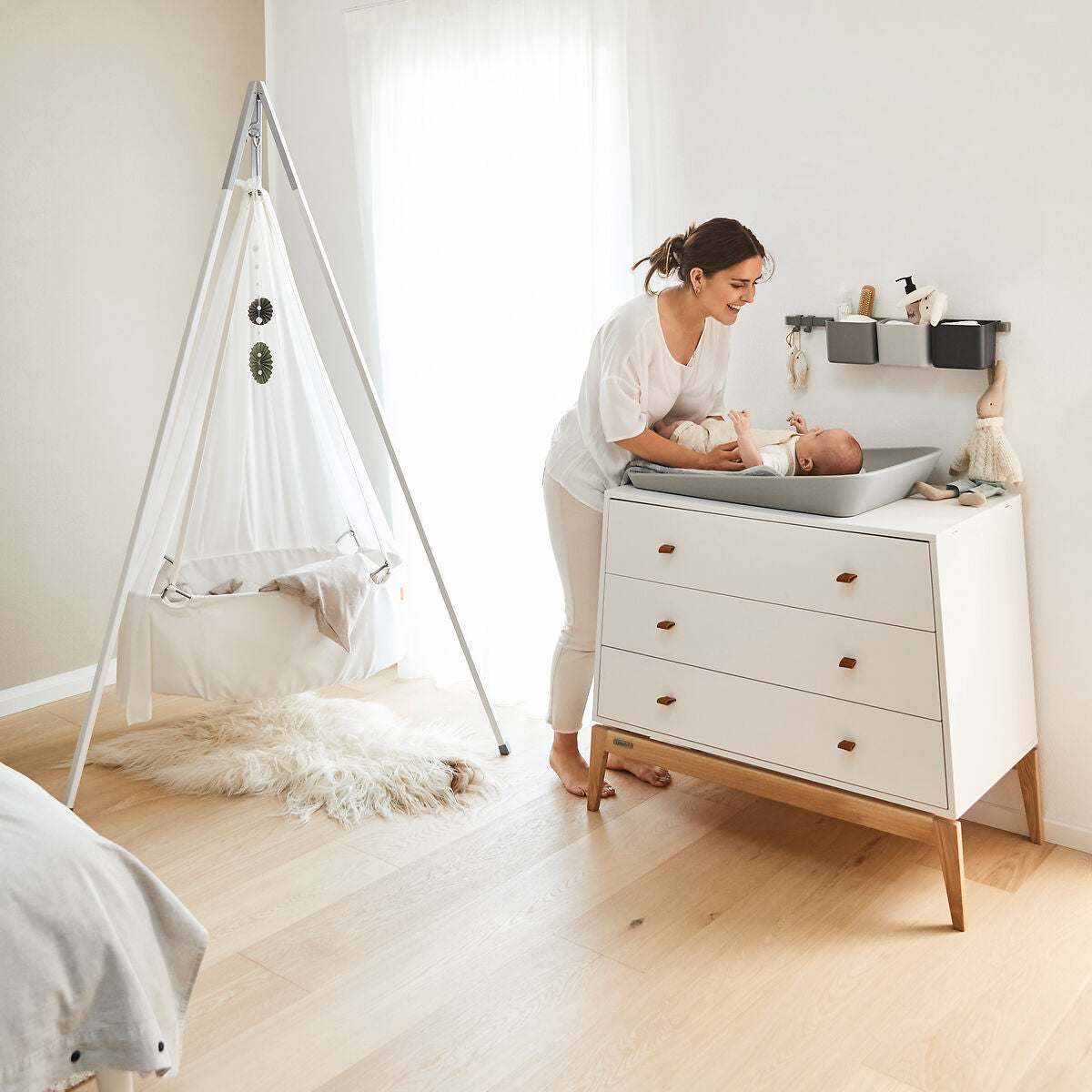 leander-luna-kommode-white-oak-mit-3-schubladen image 4
