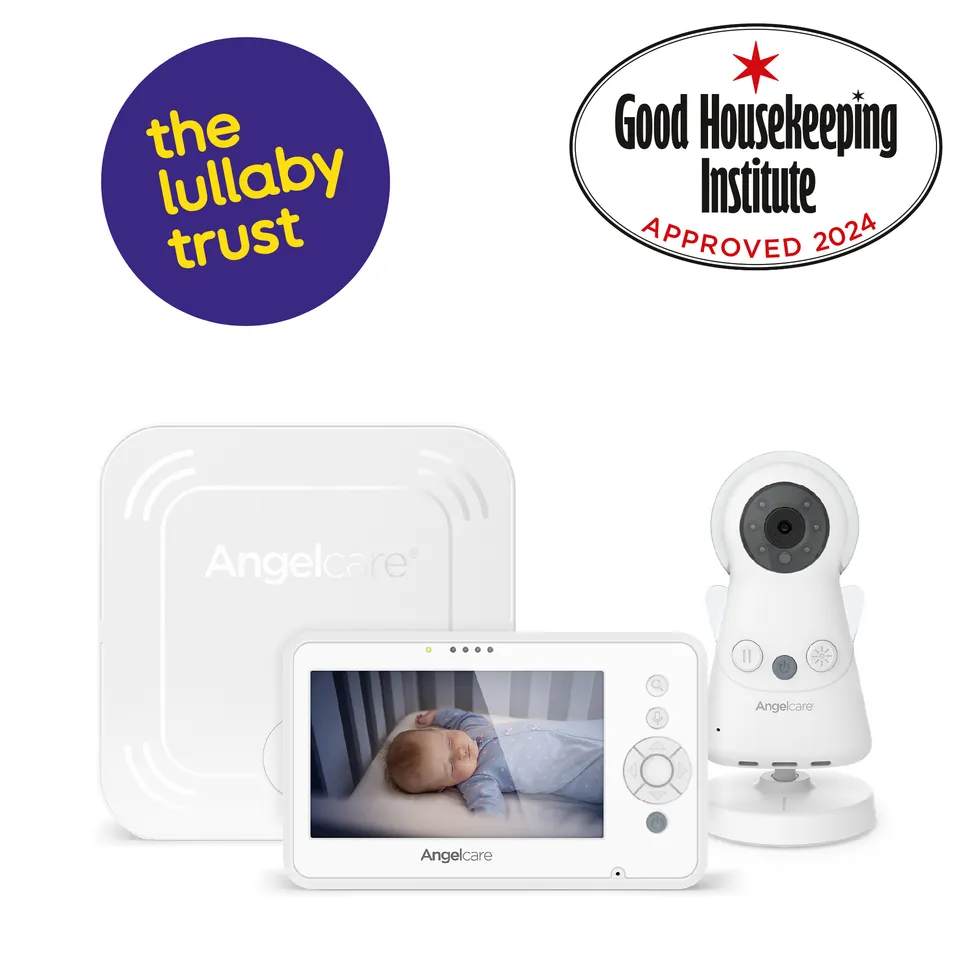 angelcare-ac25-baby-berwachung-mit-video-audio-und-bewegungs-berwachung-4-3-zoll image 1
